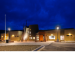 Wide view night shot of Laguna Health Center 