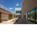 Exterior walk way at UNM HSC